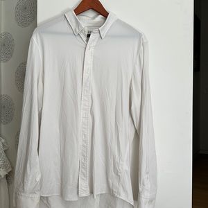Rhone commuter shirt white size large